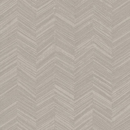 York Wallcoverings Signature Textures Resource Library Raised Chevron Taupe Wallpaper Modern Chevron and Houndstooth Beiges   - SI25362