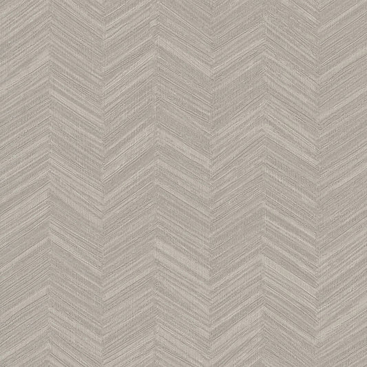 York Wallcoverings Signature Textures Resource Library Raised Chevron Taupe Wallpaper Modern Chevron and Houndstooth Beiges   - SI25362