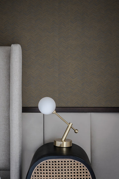 York Wallcoverings Signature Textures Resource Library Raised Chevron Royal Blue Wallpaper Modern Chevron and Houndstooth Blues   - SI25364