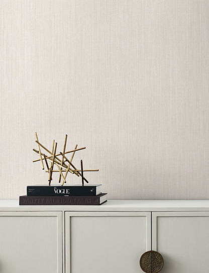 York Wallcoverings Signature Textures 3 Paloma Texture Linen Wallpaper Transitional Textures Beiges   - SI25394