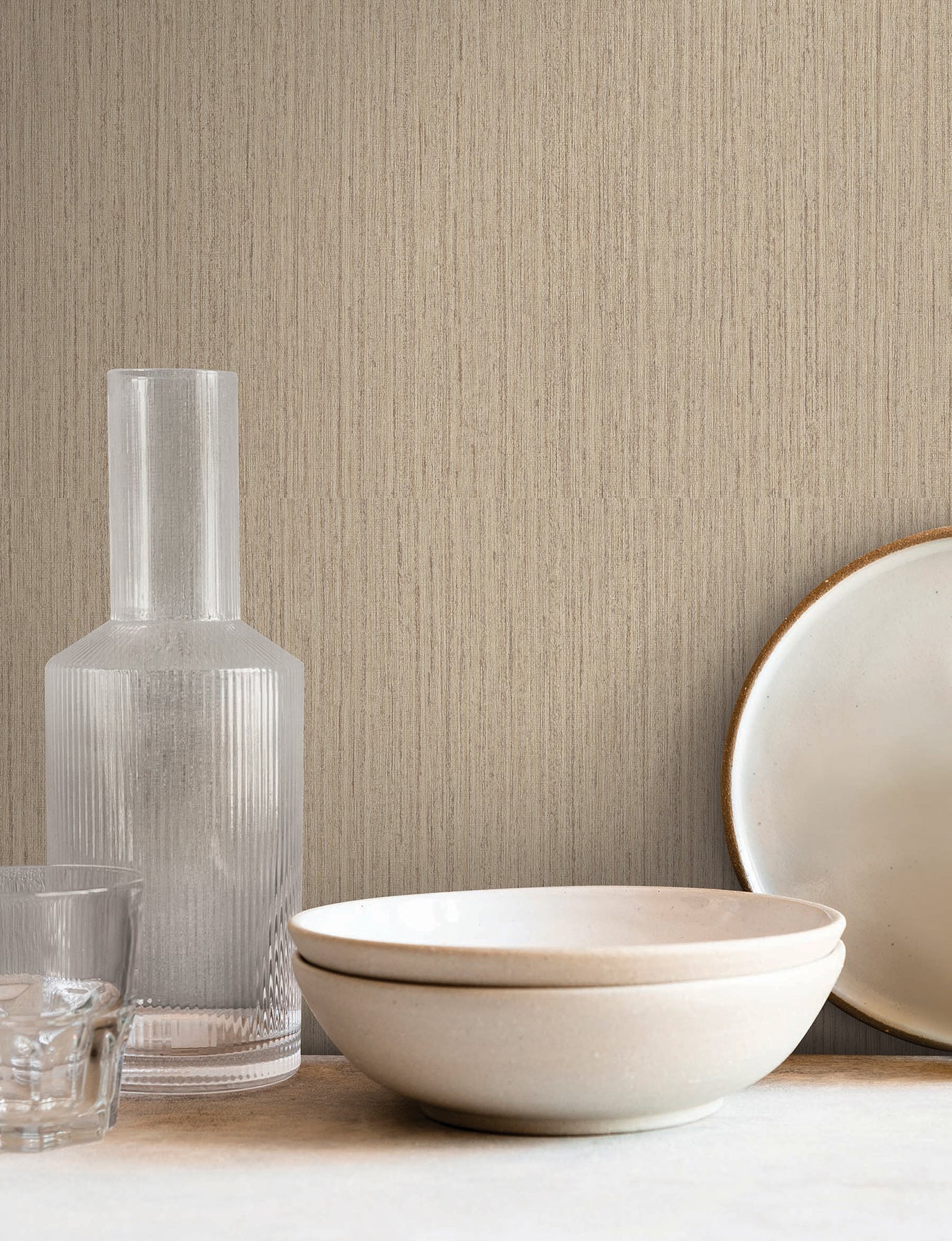 York Wallcoverings York Wallcoverings Shetland Hazelnut Wallpaper Textures Lodge Hazelnut  Wallpaper - SI25840