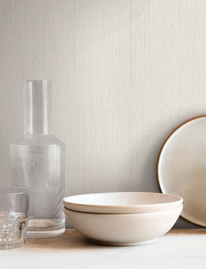 York Wallcoverings York Wallcoverings Shetland Cream Wallpaper Textures Lodge Cream  Wallpaper - SI25843