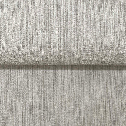 Cream-beige textured woven fabric with vertical ribbed weave, upholstery-style surface.