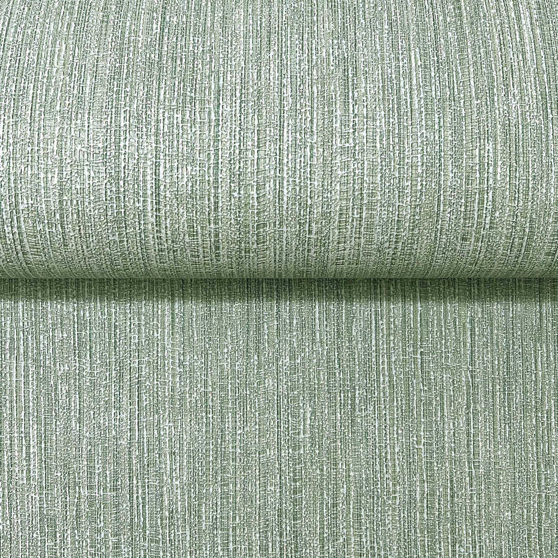 Sea glass wallpaper with a washed ramie faux grasscloth texture.
