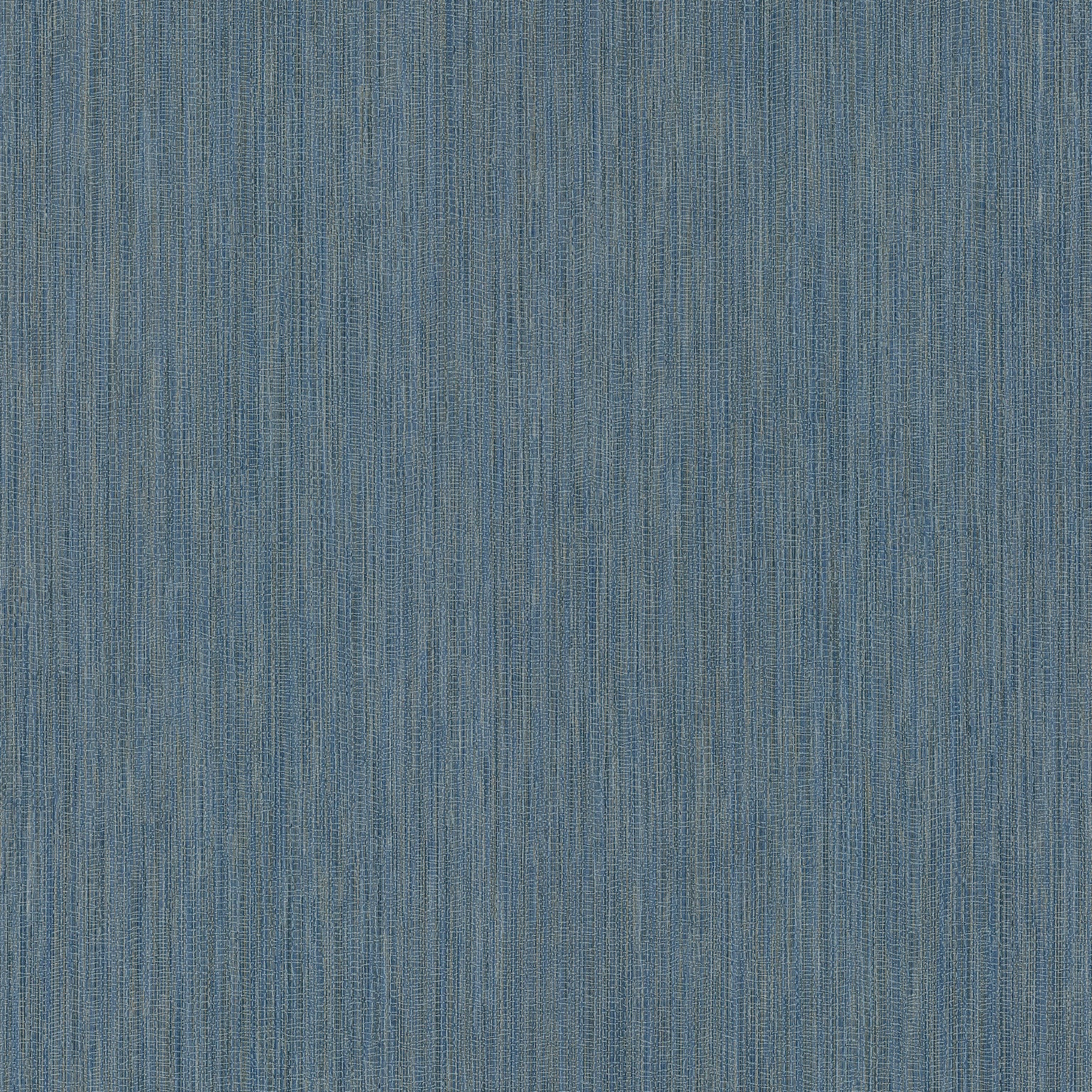 Cobalt blue wallpaper with a subtle faux grasscloth texture.