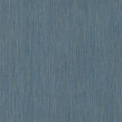 Cobalt blue wallpaper with a subtle faux grasscloth texture.