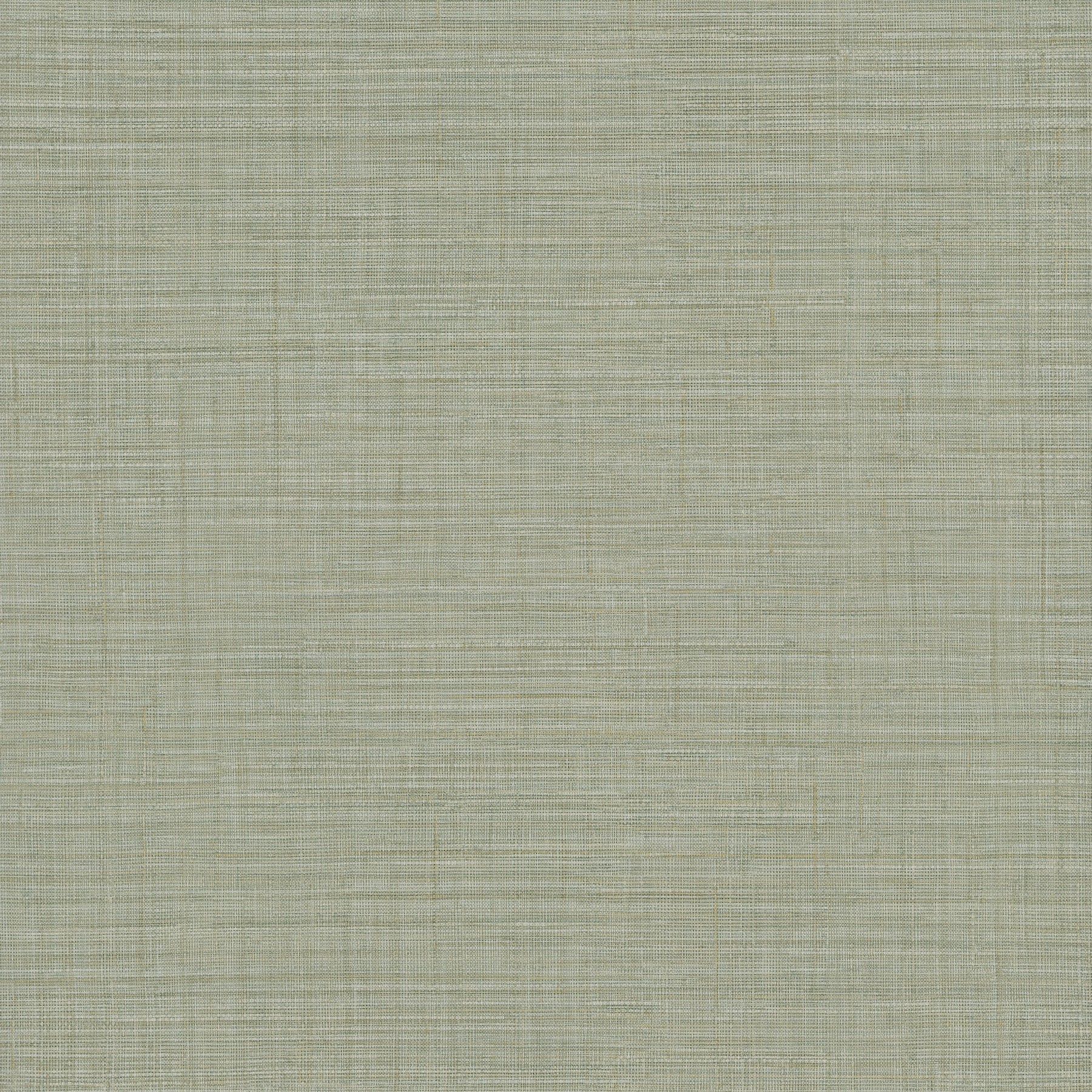 Sage-green sea-foam wallpaper swatch with a subtle crosshatch woven texture.