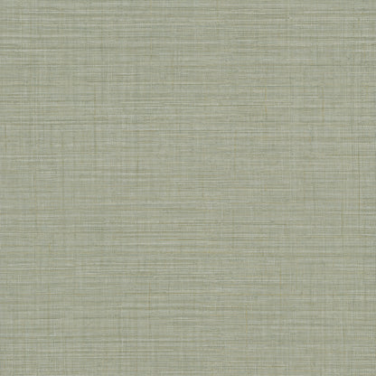 Sage-green sea-foam wallpaper swatch with a subtle crosshatch woven texture.