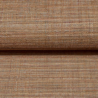 York Wallcoverings York Wallcoverings Lotus Silk Terra Cotta Wallpaper Weaves Traditional Terra Cotta  Wallpaper - SI25877
