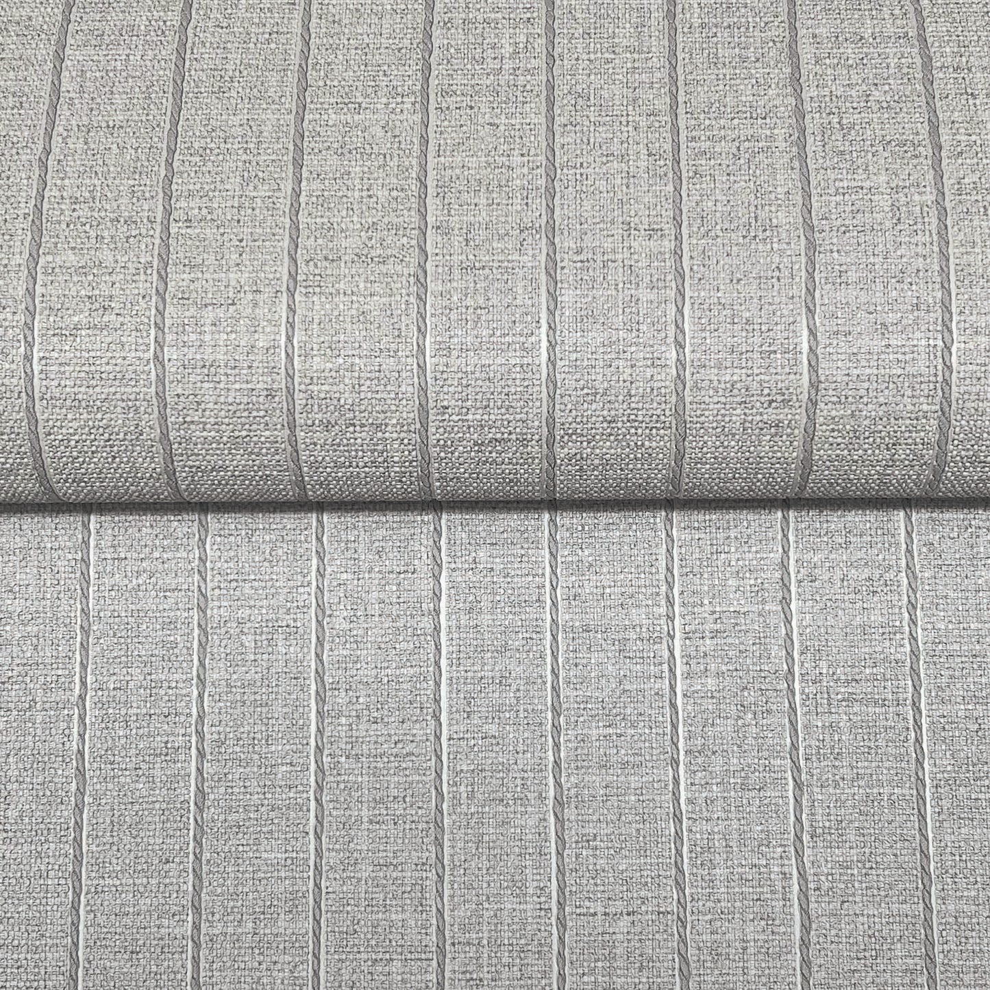 York Wallcoverings York Wallcoverings Cording Stripe Dove Grey Wallpaper Stripes Traditional Dove Grey  Wallpaper - SI26127