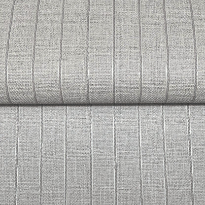 York Wallcoverings York Wallcoverings Cording Stripe Dove Grey Wallpaper Stripes Traditional Dove Grey  Wallpaper - SI26127