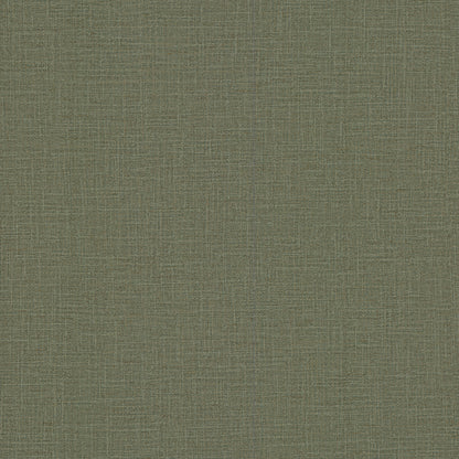 Olive green textured fabric swatch with linen-like weave, versatile for upholstery or apparel.