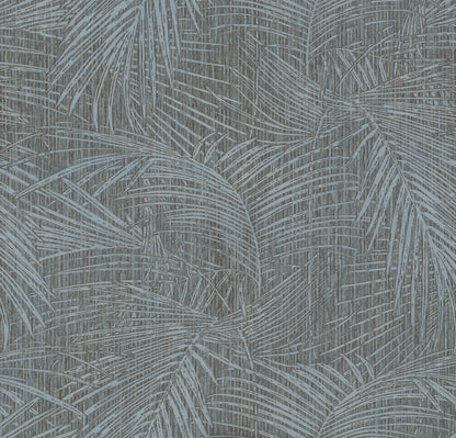 York Wallcoverings York Wallcoverings Della Palm Blue Multi Wallpaper Bohemian Tropical Blue Multi  Wallpaper - SI50610
