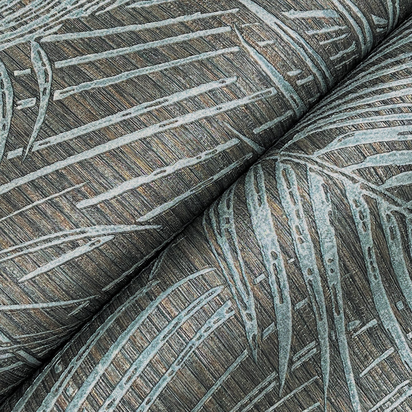 York Wallcoverings York Wallcoverings Della Palm Blue Multi Wallpaper Bohemian Tropical Blue Multi  Wallpaper - SI50610