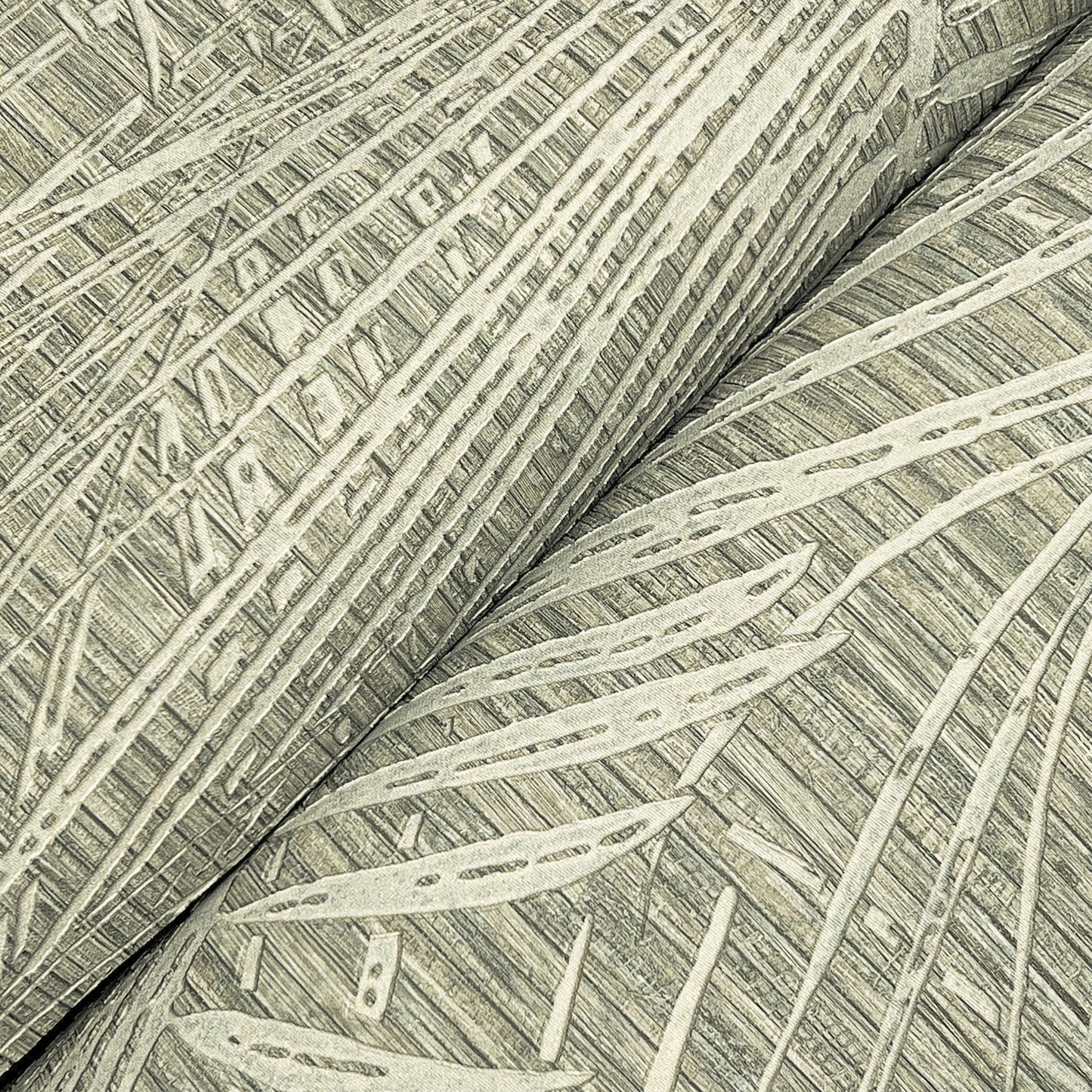 York Wallcoverings York Wallcoverings Della Palm Dark Taupe Wallpaper Bohemian Tropical Dark Taupe  Wallpaper - SI50612
