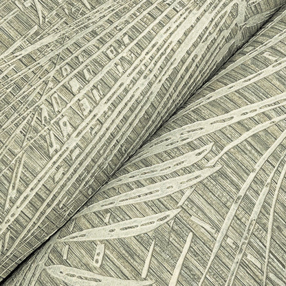 York Wallcoverings York Wallcoverings Della Palm Dark Taupe Wallpaper Bohemian Tropical Dark Taupe  Wallpaper - SI50612