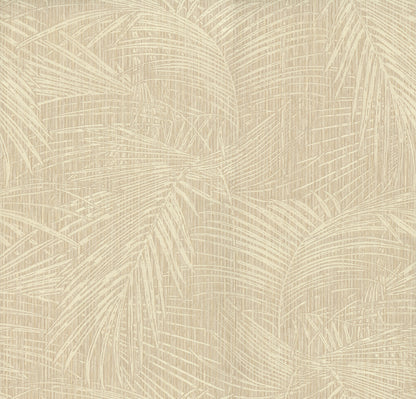 York Wallcoverings York Wallcoverings Della Palm Wheat Wallpaper Bohemian Tropical Wheat  Wallpaper - SI50614