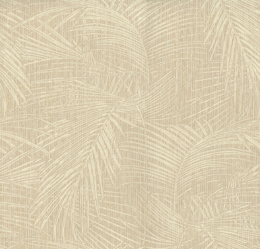 York Wallcoverings York Wallcoverings Della Palm Wheat Wallpaper Bohemian Tropical Wheat  Wallpaper - SI50614