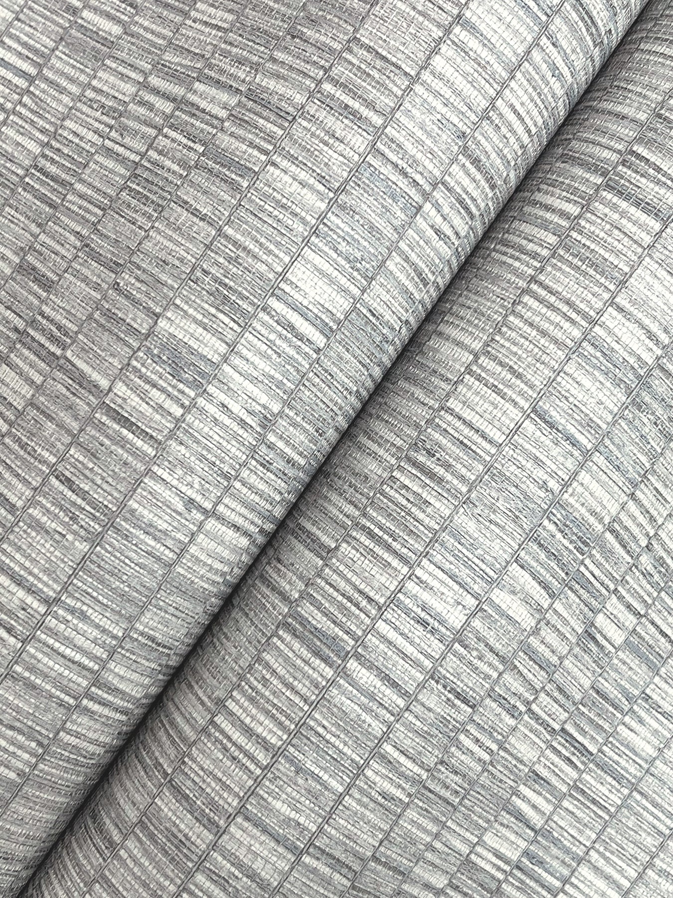 York Wallcoverings Montecito Lemuria Mist Wallpaper Transitional Stripes Greys   - SI6570