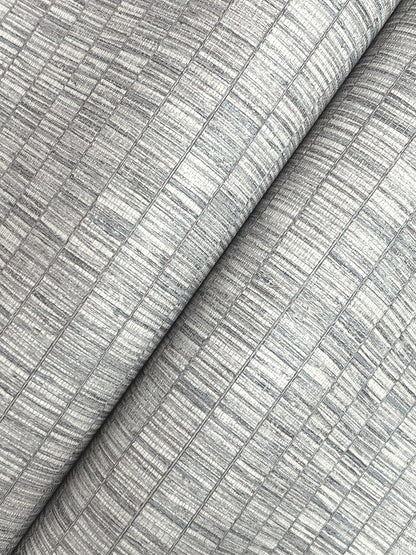 York Wallcoverings Montecito Lemuria Mist Wallpaper Transitional Stripes Greys   - SI6570