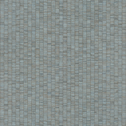 York Wallcoverings Signature Textures Resource Library Lemuria Blue Wallpaper Transitional Stripes Blues   - SI6576