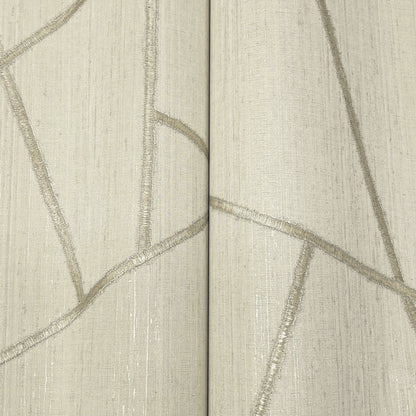 York Wallcoverings York Wallcoverings Lisle Ivory Wallpaper Geometrics Glam Ivory  Wallpaper - SI6823