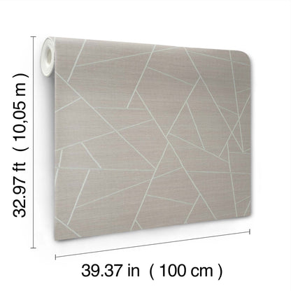 York Wallcoverings York Wallcoverings Lisle Smoke Wallpaper Geometrics Glam Smoke  Wallpaper - SI6824