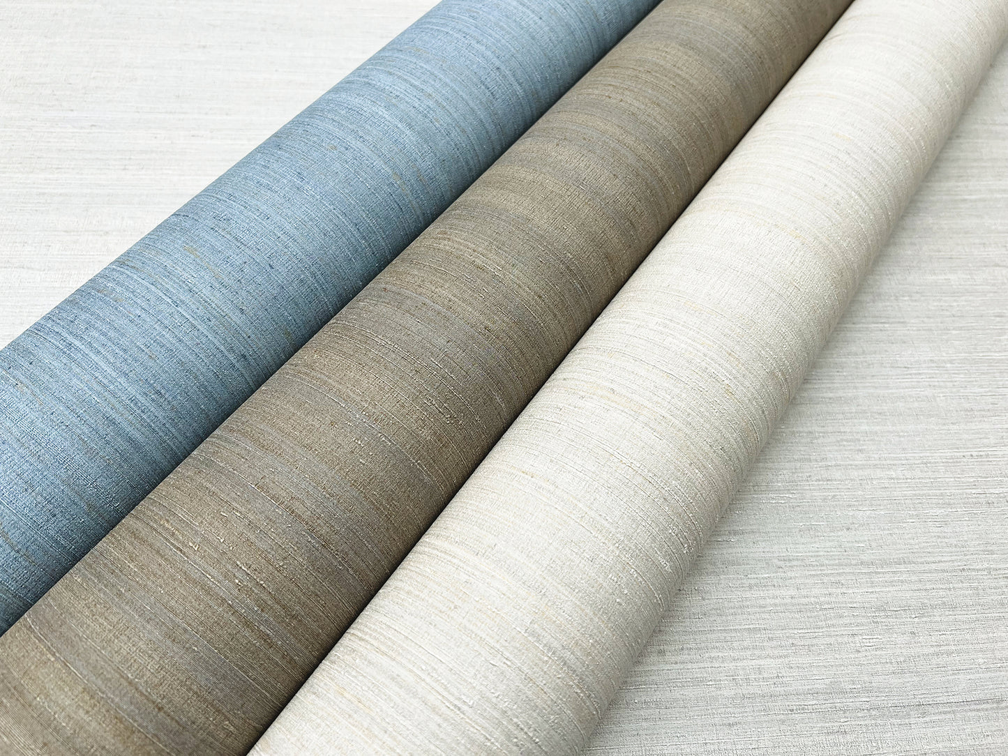 York Wallcoverings Signature Textures Resource Library Milano Silk Linen Wallpaper Traditional Solids Whites and Off-Whites   - SI6845