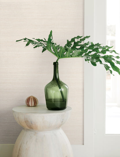 York Wallcoverings Signature Textures Resource Library Milano Silk Linen Wallpaper Traditional Solids Whites and Off-Whites   - SI6845