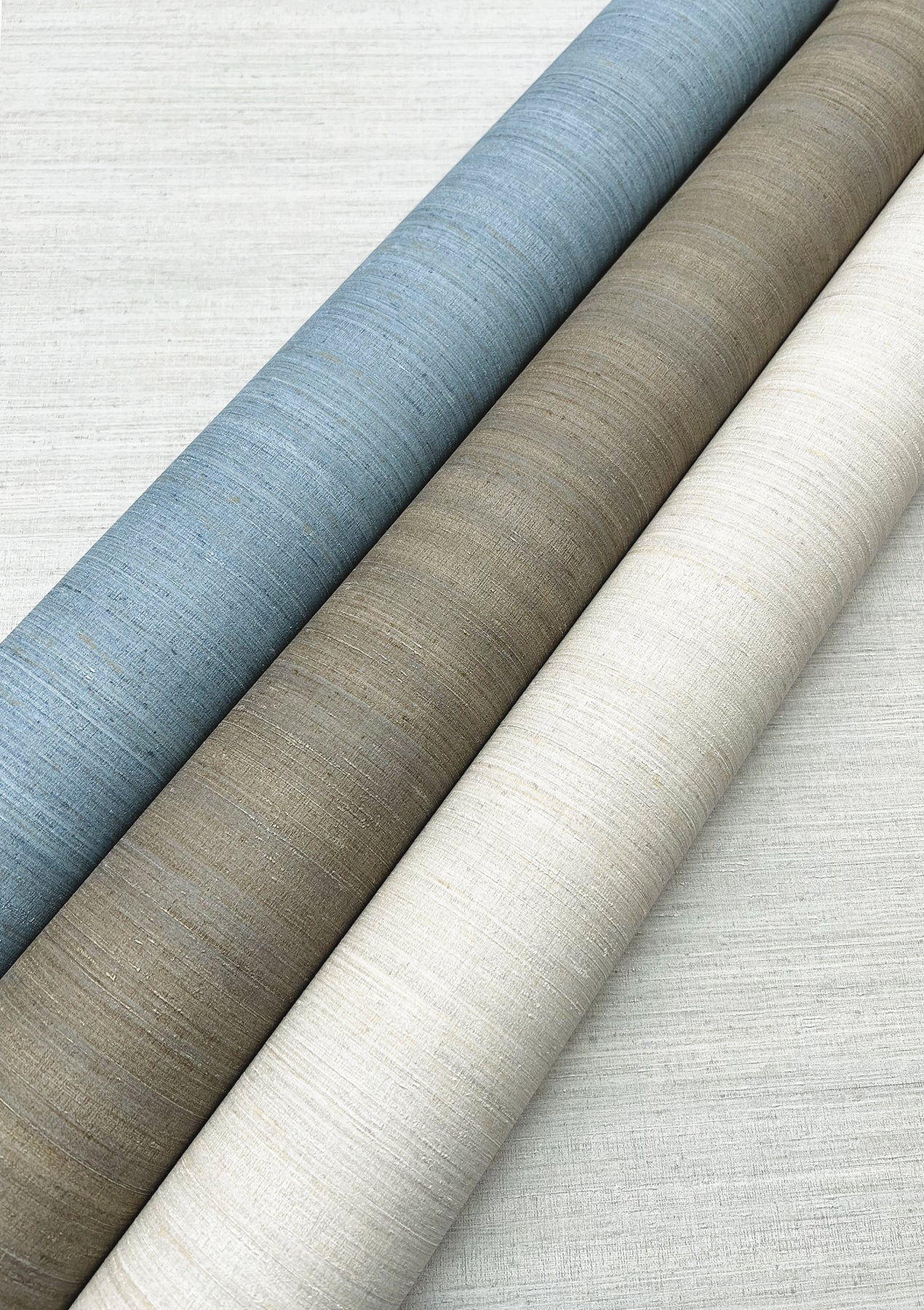 York Wallcoverings Signature Textures Resource Library Milano Silk Grey Wallpaper Traditional Solids Greys   - SI6849