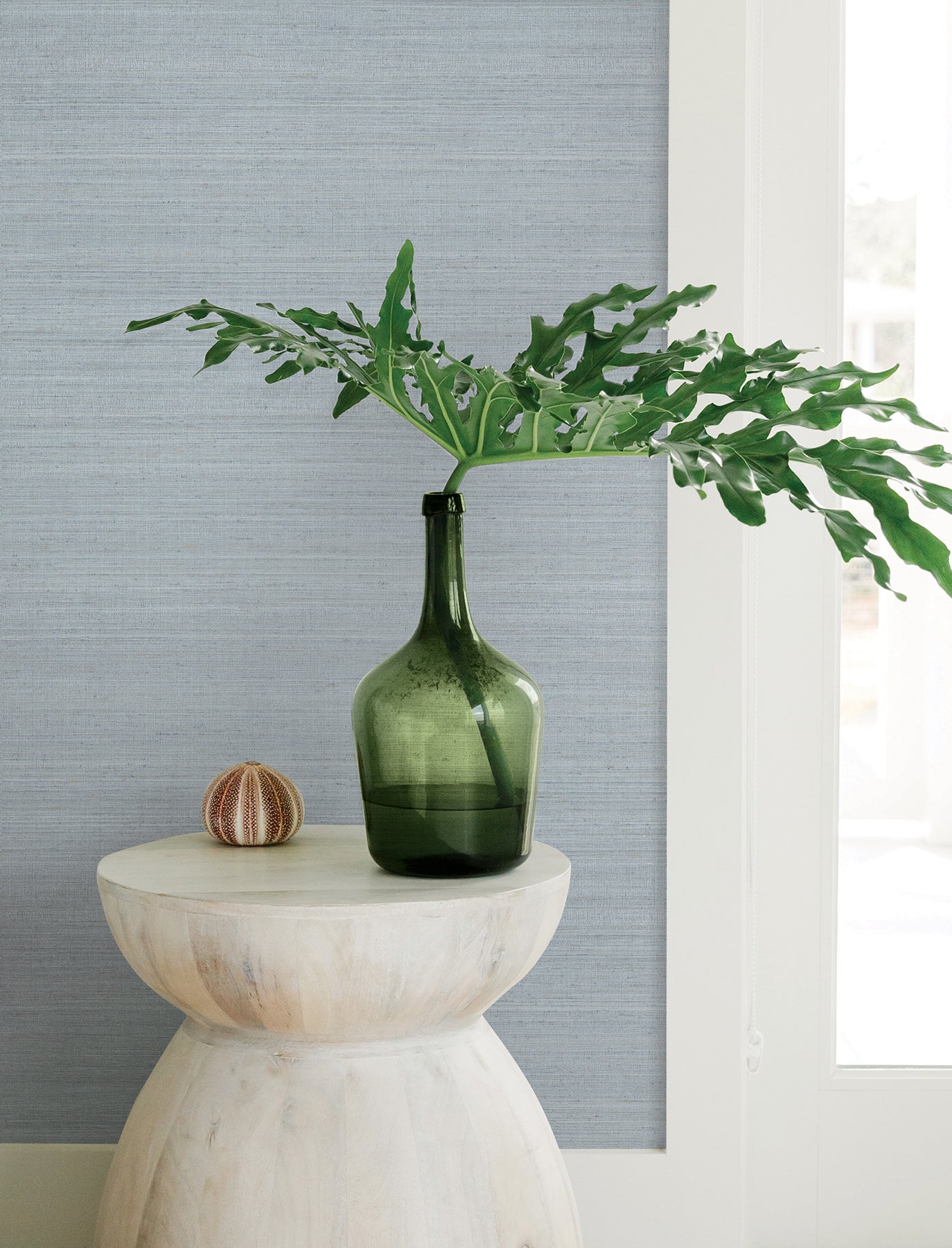 York Wallcoverings Signature Textures Resource Library Milano Silk Ocean Wallpaper Traditional Solids Blues   - SI6850