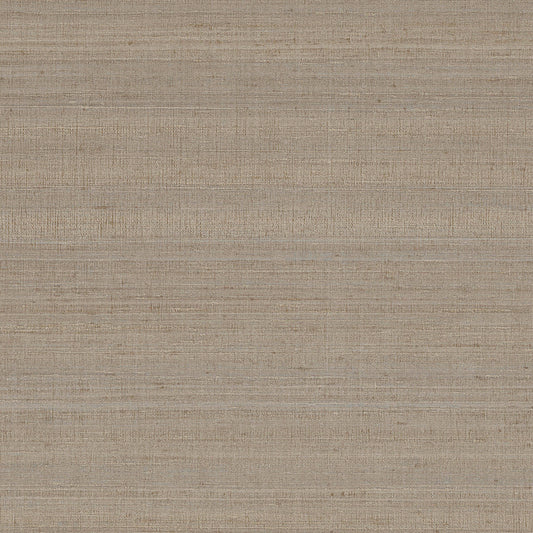 York Wallcoverings Signature Textures Resource Library Milano Silk Mushroom Wallpaper Traditional Solids Browns   - SI6852