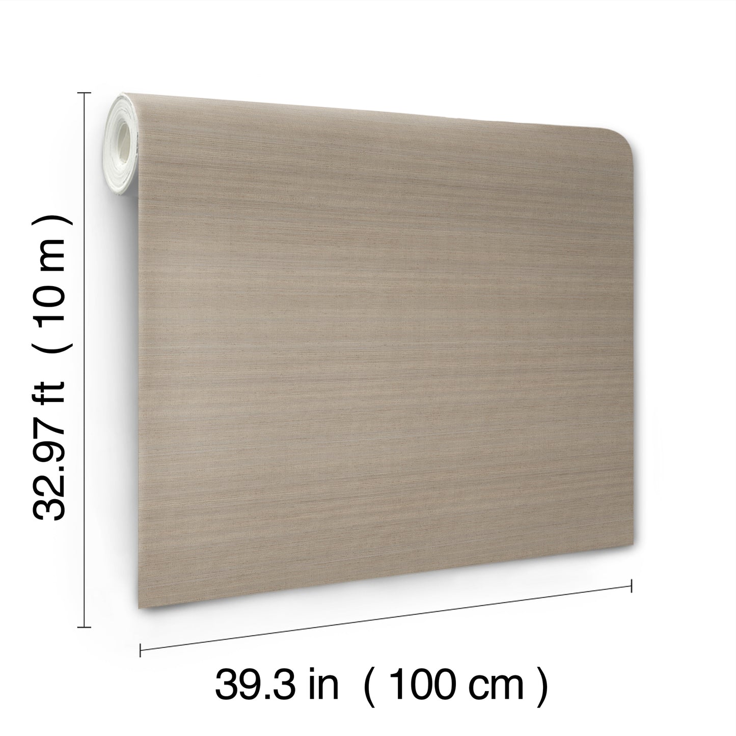 York Wallcoverings Signature Textures Resource Library Milano Silk Mushroom Wallpaper Traditional Solids Browns   - SI6852