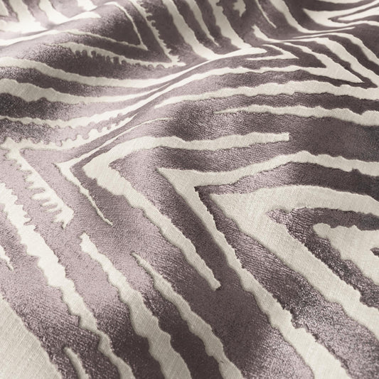 JF Fabrics SIDESHOW 54 Fabric Stripe, Strie, Transitional, Contemporary Mauve, Taupe  Velvet - 8999154 J9181