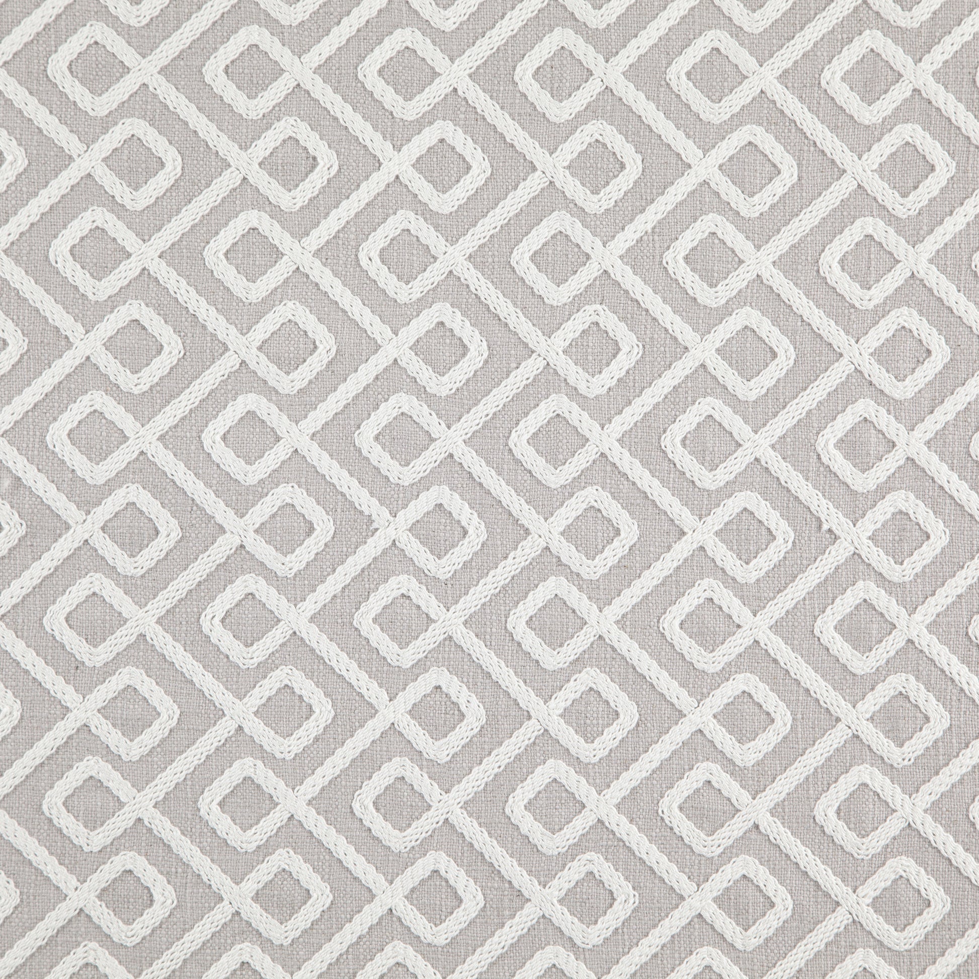 Purple interlocking diamond lattice fabric with subtle texture; modern geometric pattern.