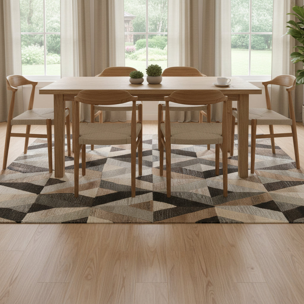 Contemporary rug, 3' x 5'.