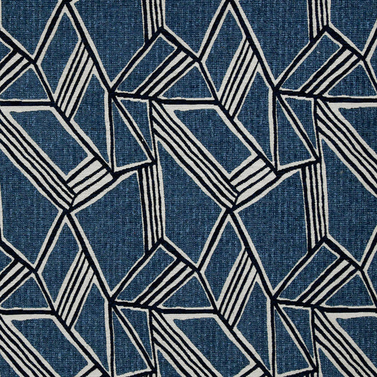 NICHOLASJOHN INC NJ-NAOMIE Blues Geometric   Fabric - NJ25-3066