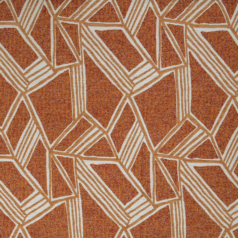 NICHOLASJOHN INC NJ-NAOMIE Tangerine Geometric   Fabric - NJ25-3067