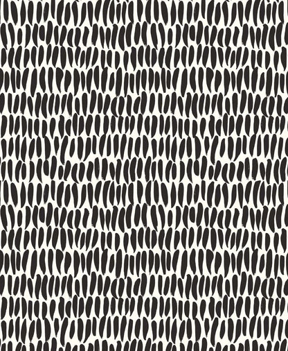 Seabrook Designs The Simple Life Brushwork Abstract Contemporary Black Matte  - SL80000