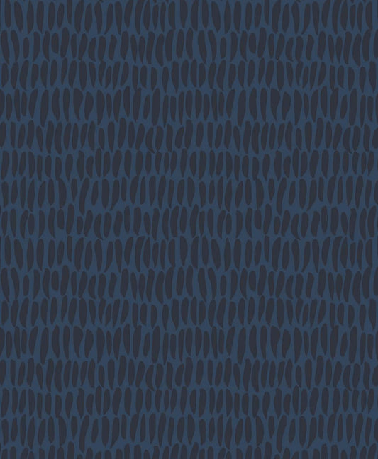 Seabrook Designs The Simple Life Brushwork Abstract Contemporary Blue Matte Sidewall - SL80012