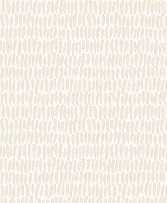 Seabrook Designs The Simple Life Brushwork Abstract Contemporary Off-White Matte Sidewall - SL80020