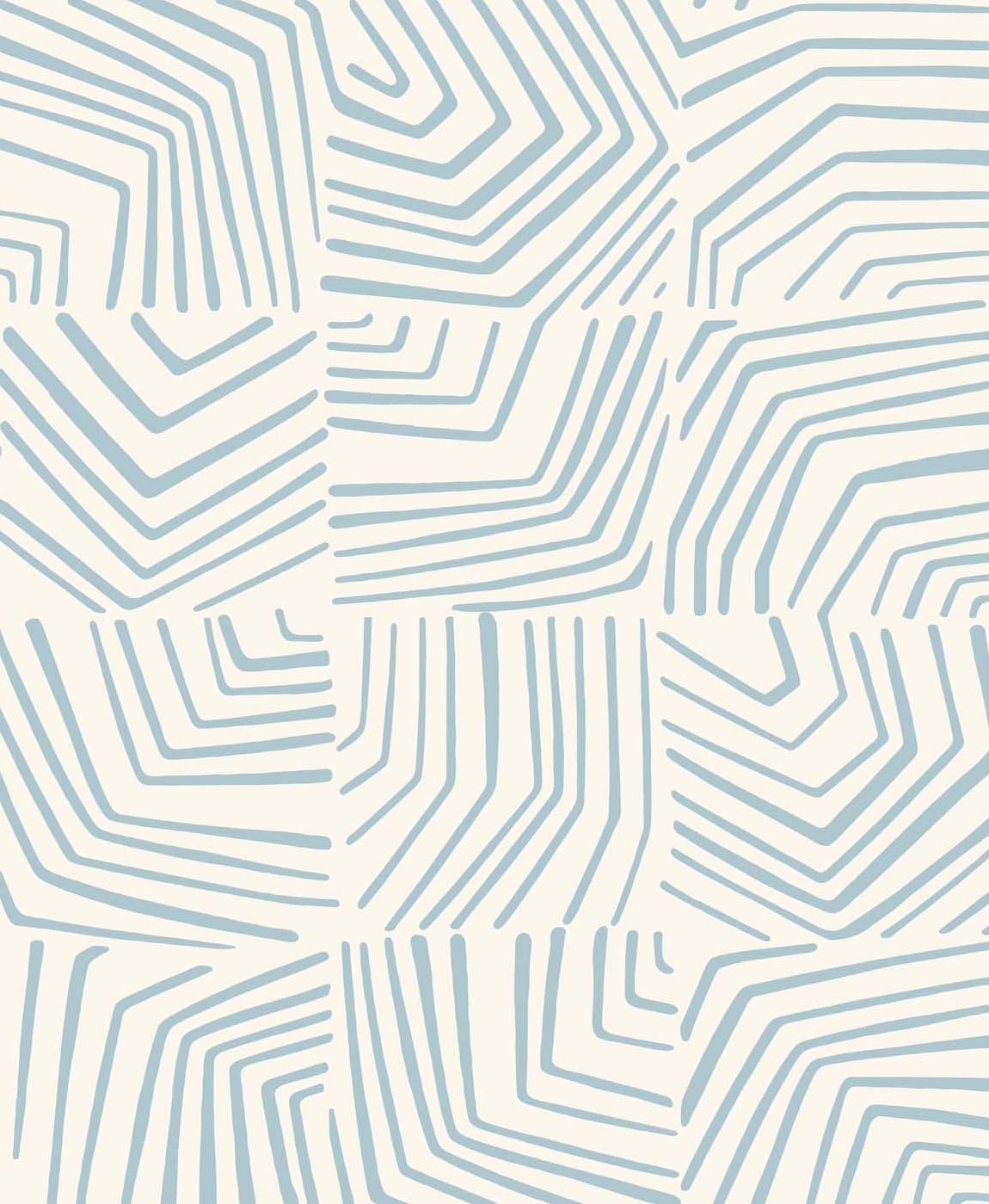 Seabrook Designs The Simple Life Linework Maze Geometric Contemporary Blue Matte Sidewall - SL80202