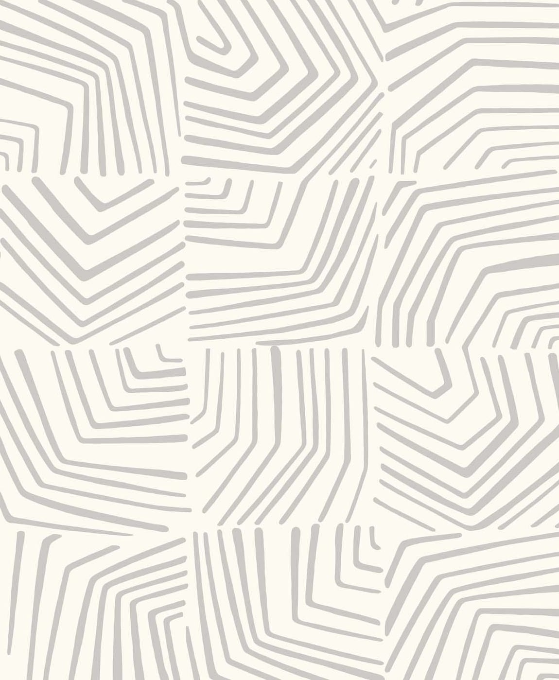 Seabrook Designs The Simple Life Linework Maze Geometric Contemporary Grey Matte Sidewall - SL80208