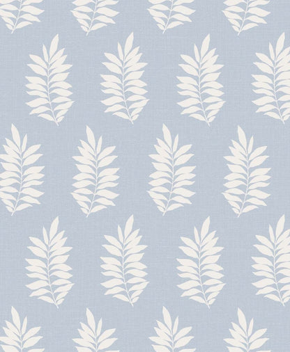 Seabrook Designs The Simple Life Pinnate Silhouette Botanical Contemporary Blue Matte  - SL80302
