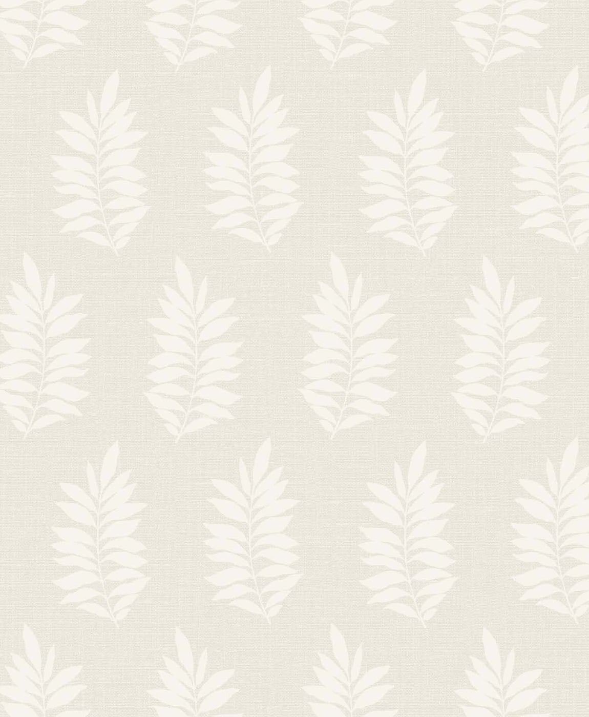 Seabrook Designs The Simple Life Pinnate Silhouette Botanical Contemporary Off-White Matte Sidewall - SL80303