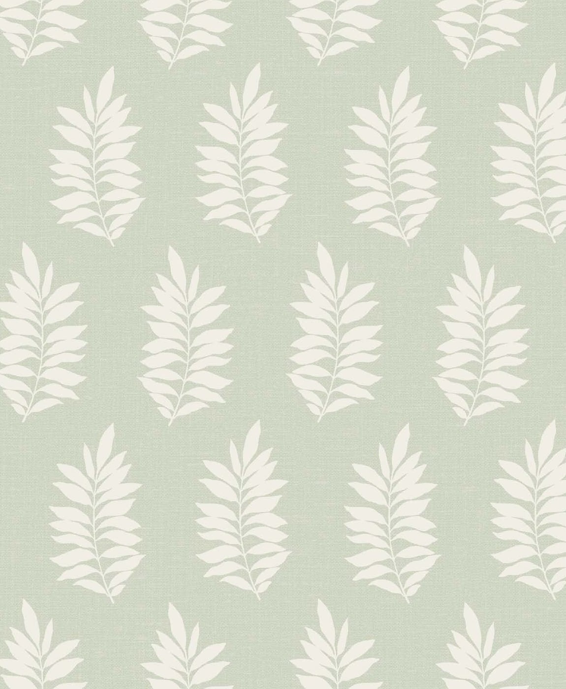 Seabrook Designs The Simple Life Pinnate Silhouette Botanical Contemporary Green Matte Sidewall - SL80304