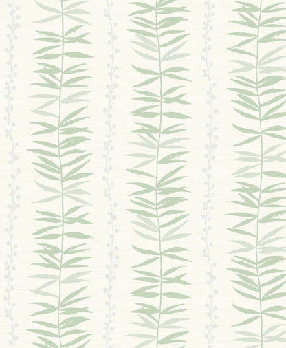 Seabrook Designs The Simple Life Summer Garland Botanical Contemporary Green Matte  - SL80504