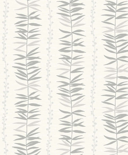 Seabrook Designs The Simple Life Summer Garland Botanical Contemporary Grey Matte  - SL80508