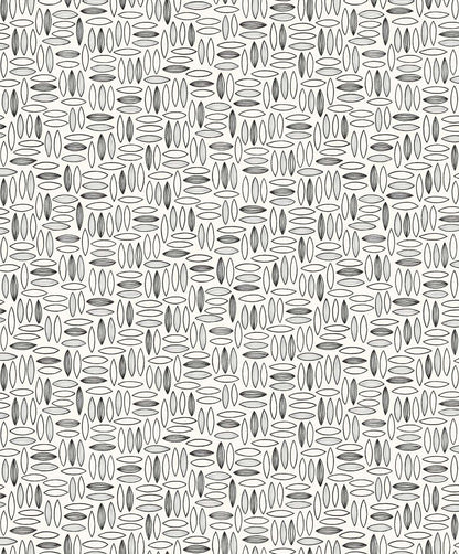 Seabrook Designs The Simple Life Pip Geo Geometric Contemporary Grey Matte  - SL80600