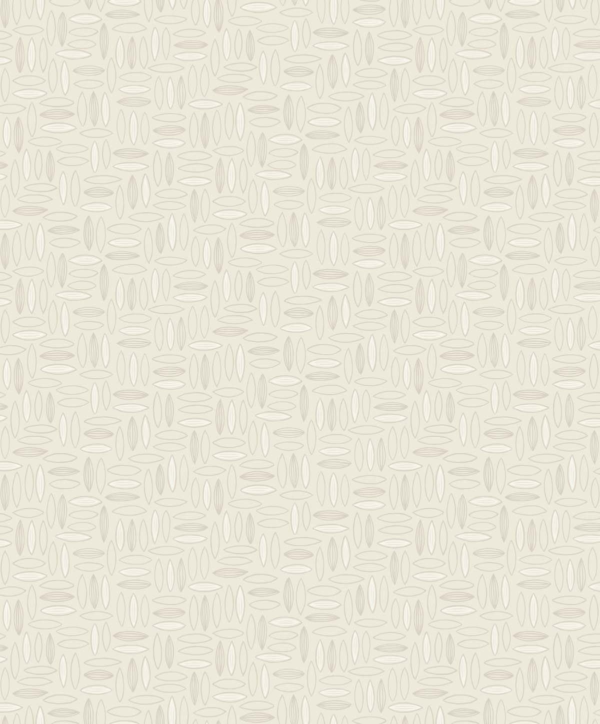 Seabrook Designs The Simple Life Pip Geo Geometric Contemporary Off-White Matte Sidewall - SL80603